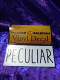 Peculiar Vinyl Decal