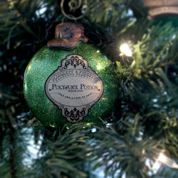Polyjuice Potion Ornaments for your Yuletide decorating.  